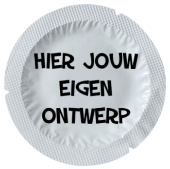 Ronde condoomverpakking met eigen ontwerp