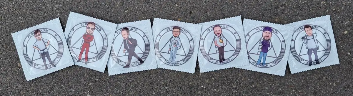Surprise Party Condoms of Italian friends